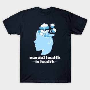 Mental Health Is Health Floral Head T-Shirt